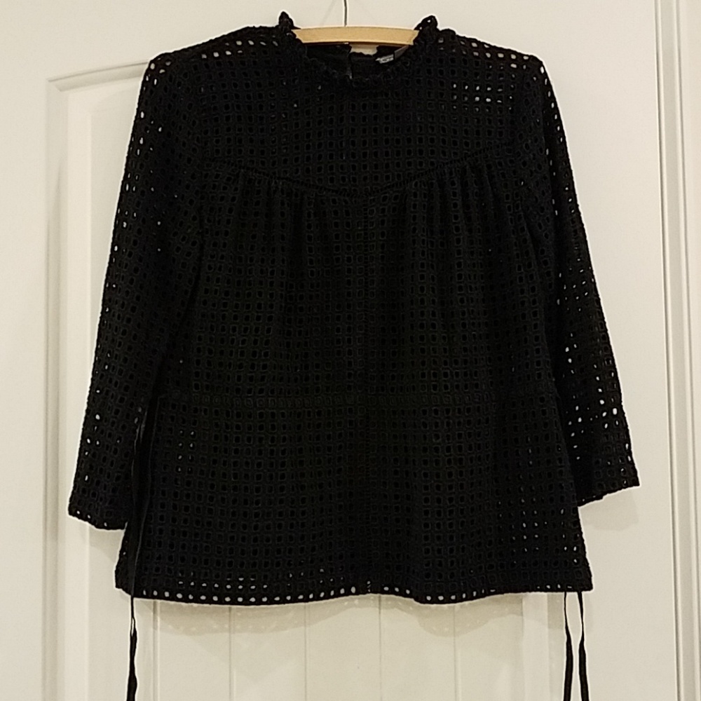 Lightly Worn J Crew Point Sur Eyelet Top